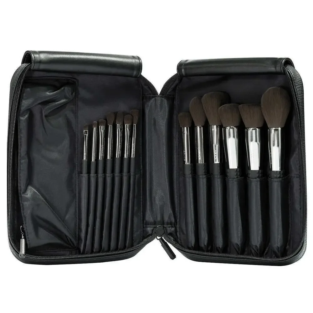 LARUCE Hypoallergenic ANN 13pc Makeup Brush Set + Case + Dust Bag Retail $300